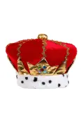 Royal Red King Kid's Costume Hat | King and Queen Crowns