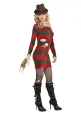 Nightmare Ms. Freddy Krueger Women's Costume | Horror Movie Costumes