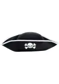 Black Pirate Skull Costume Adult Hat | Pirate Accessories
