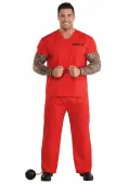 Adult Incarcerated Uniform Costume | Prisoner Costumes