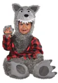 Grey Baby Werewolf Infant Costume | Werewolf Costumes