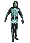 Men's Glow-in-the-Dark Skeleton Man Costume | Scary Costumes