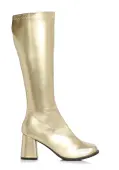 Gold Women's Gogo Boots | Costume Boots