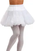 Women's Short Costume White Petticoat | Costume Accessories