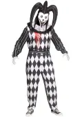 Smiler Dark Jester Men's Costume | Evil Clown Costumes