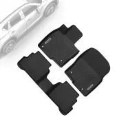 OEDRO Custom Fit Front & 2nd Row Floor Mats for 2017-2025 Mazda CX-5, Premium All-Weather Protection, Heavy Duty & Durable Liners