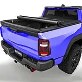 5FT Soft Roll-Up Tonneau Cover for 2024-2025 Toyota Tacoma (Excl. Trail) 5ft Bed with Track Rail System, Durable Double-Layer PVC