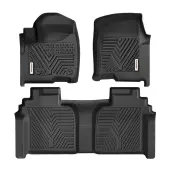 YITAMOTOR® 2019-2025 Chevrolet Silverado 1500/GMC Sierra 1500 & 2020-2025 Chevy Silverado/GMC Sierra 2500HD/3500HD Crew Cab Floor Mats