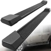 6 inches OE Style Running Boards, Side Steps Compatible for 2018-2025 Jeep Wrangler JL 4-Door Black, Nerf Bars (Excl JK Model)