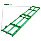 YITAMOTOR® 8 Ft Drag Harrow Driveway Grader Landscape Power Rake for ATV, UTV, Tractor, Mower Tow Behind Yard Lawn Leveling Tool with 6 Ft Heavy Duty