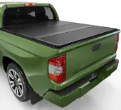Tailored FRP Hard Tri-Fold Truck Bed Tonneau Cover Fits for Toyota Tundra 2022-2025 5.5ft Bed (Excl. Trail Edition) with Deck Rail System