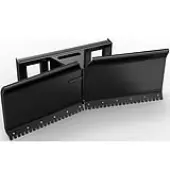 YITAMOTOR® 74"" Hydraulic Skid Steer Dozer Blade, Universal Skid Steer Attachment, Adjustable, Hydraulic Dozer Blade with Spring Shocks for Efficient D