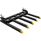 YITAMOTOR® 48"" Bucket Clamp-On Pallet Fork 2500 lbs Attachments
