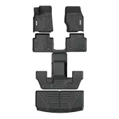 Floor Mats & Cargo Liner Fit for Jeep Grand Cherokee L 2021-2025 6 Seat for 1-3 Rows and Trunk Full Set Mats Automotive(Without Center Console)