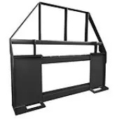 YITAMOTOR® 4000lbs Pallet Fork Frame, 46"" Skid Steer Pallet Fork Frame for Kubota Bobcat Skid Steer Loaders Tractors, Black