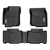 YITAMOTOR® All Weather Floor Mats for 2013 2014 2015 2016 2017 2018 Toyota RAV4 Black Rubber 3pcs Set Floor Liners