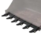 Bucket Tooth Bar, Tractor Bucket Teeth, 48"" Steel Bucket Tooth Kit for Loader Tractor, Bolt On Design for Bucket Protection and Soil Excavation