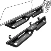 OEDRO Running Boards for 2019-2025 Chevy Silverado/ GMC Sierra 1500 Double Cab; 2020-2025 Silverado/ Sierra 2500HD 3500HD