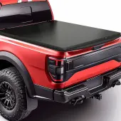 Soft Quad-fold Truck Bed Tonneau Cover Compatible with 2004-2014 Ford F-150 F150 (Excl. Raptor Series) 5.5ft Bed