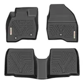 YITAMOTOR® Floor Mats For 2017-2019 Ford Explorer, Custom-Fit Floor Liners 1st & 2nd Row All- Weather Protection