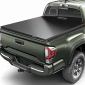 Soft Tri Fold Truck Bed Tonneau Cover Compatible with Toyota Tacoma 2005-2015 Fleetside 5 ft Bed