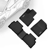OEDRO® Floor Mats for 2022-2025 Hyundai Tucson, Black TPE All-Weather Guard Front, and Second Row Full Set Liners