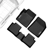 OEDRO Floor Mats for 2015-2023 Jeep Cherokee (Not for Grand Cherokee), Black TPE All-Weather 1st and 2nd Row Floor Liners