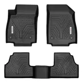 YITAMOTOR® 2014-2022 Chevrolet Trax / 2013-2022 Buick Encore, Custom Fit Black TPE Floor Liners 1st & 2nd Row