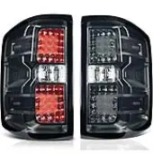 YITAMOTOR® LED 2014-2019 Chevy Silverado 1500, Brake Rear Lamp Taillights Assembly
