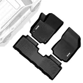 OEDRO Floor Mats for 2018-2024 GMC Terrain, Black TPE All-Weather Guard Full Set Liners