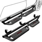 OEDRO 6"" Running Boards for 2007-2018 Jeep Wrangler JK 4 Door, Bolt-on Black Powder Coated Side Steps