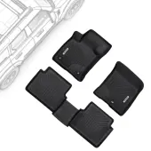 Floor Mats for 2021-2025 Ford Bronco Sport | TPE All-Weather Car Mats Includes 1st and 2nd Row: Front, Rear, Full Set Liners