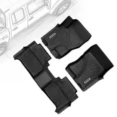 OEDRO Floor Mats for 2008-2021 Nissan Frontier Crew Cab,Black TPE  All Weather Guard Full Set Car Mats