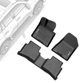 OEDRO Floor Mats for 2017-2022 Kia Sportage / 2019-2021 Hyundai Tucson, Unique Black TPE All-Weather Guard Full Set Liners