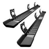 6 Inches Running Boards Compatible with 2009-2018 Dodge Ram 1500 Crew Cab, 2019-2024 1500 Classic, 2010-2024 Ram 2500/3500 Side Steps Textured Black N