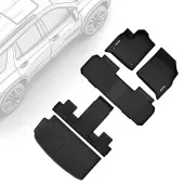 OEDRO Floor Mats Carpet Liners All-Weather for 2018-2025 Chevrolet Traverse 7 Seats with 2nd Row Bucket Seats