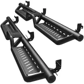 Running Boards & Side Steps Compatible with 2009-2018 Dodge Ram 1500 Crew Cab, 2019-2024 1500 Classic, 2010-2024 2500/3500, Black Powder Coated Nerf B