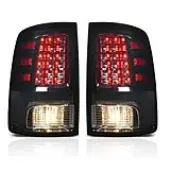 YITAMOTOR® Tail Lights Compatible with 2009-2018 Dodge Ram 1500, 2010-2018 Dodge Ram 2500 3500, 19-22 Ram 1500 Classic Black Smoked Lens Replacement L
