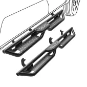 OEDRO Running Boards for 2022-2025 Toyota Tundra Double Cab, Bolt-on Two Stairs Design Steel Side Steps