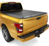 YITAMOTOR Quad Fold Tonneau Cover for Nissan Titan/XD 2016–2024, 6.5 ft Fleetside Bed, No Titan Box