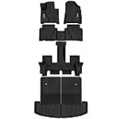 Custom Fit Floor Mats for 2024–2025 Hyundai Santa Fe Hybrid 7-Seater | OEDRO All-Weather TPE Mats & Trunk Liner