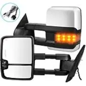 YITAMOTOR® 2007-2013 Chevy Silverado GMC Sierra Extendable Tow Mirrors Powered Heated (07 for New Body ONLY)