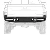 OEDRO Steel Rear Step Bumper for Toyota Tacoma 2005-2015 2nd Gen with D-ring Shackles