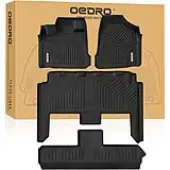 OEDRO Floor Mats for 2008-2020 Dodge Grand Caravan/2008-2016 Chrysler Town & Country (Stow'n Go Only)