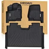 OEDRO Floor Mats for 2015-2025 Ford F150 SuperCrew Cab/ 2022-2024 F-150 Lightning SuperCrew Cab 1st & 2nd Front Row and Rear Floor Liner