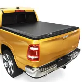 YITAMOTOR® 2002-2018 Dodge Ram 1500 (19-24 Classic ONLY) 6.4ft Fleetside Soft Roll Up Truck Bed Tonneau Cover Without RamBox