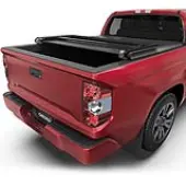 OEDRO 5.5FT Soft Tri-fold Truck Bed Tonneau Cover for 2022-2026 Toyota Tundra(Excl.Trail) with Deck Rail System