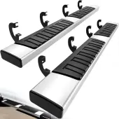 YITAMOTOR® 6 inches Running Boards For 2007-2018 Silverado/GMC Sierra 1500 & 2500HD 3500HD Crew Cab, 2019 Silverado/Sierra 2500HD 3500HD Side Step Ner