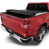 6.9ft Soft Quad Fold Tonneau Cover for 2020-2025 Chevy Silverado/ GMC Sierra