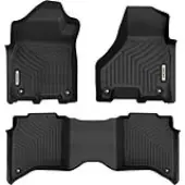 OEDRO Floor Mats for 2019-2024 Dodge Ram 2500 Crew Cab with 1st Row Bucket or Bench Seats, Custom Fit TPE All Weather Car Floor Liners